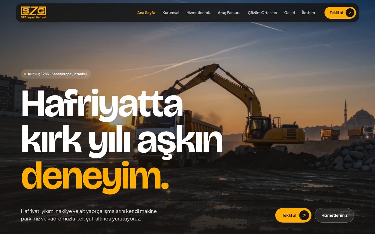 SZG Hafriyat ekran görüntüsü